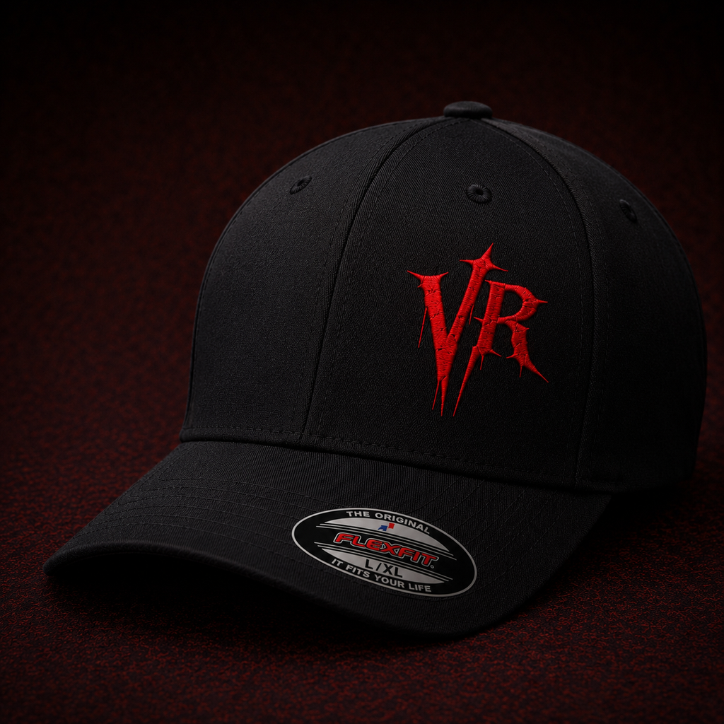 Velvet Rebellion VR FlexFit Cap ( Black/Red)