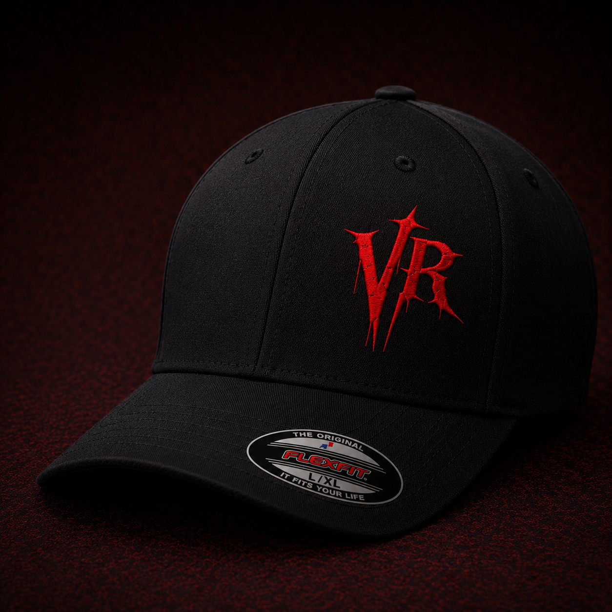 Velvet Rebellion VR FlexFit Cap ( Black/Red)