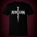 Velvet Rebellion Cross Tee (Black/white)