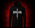 Velvet Rebellion  Cross Hoodie (Black/white)