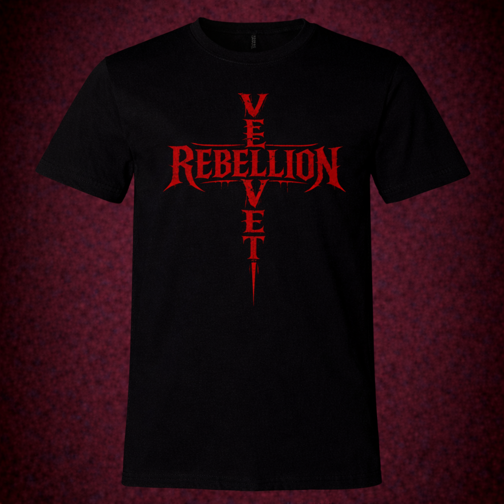 Velvet Rebellion Cross Tee (Red)