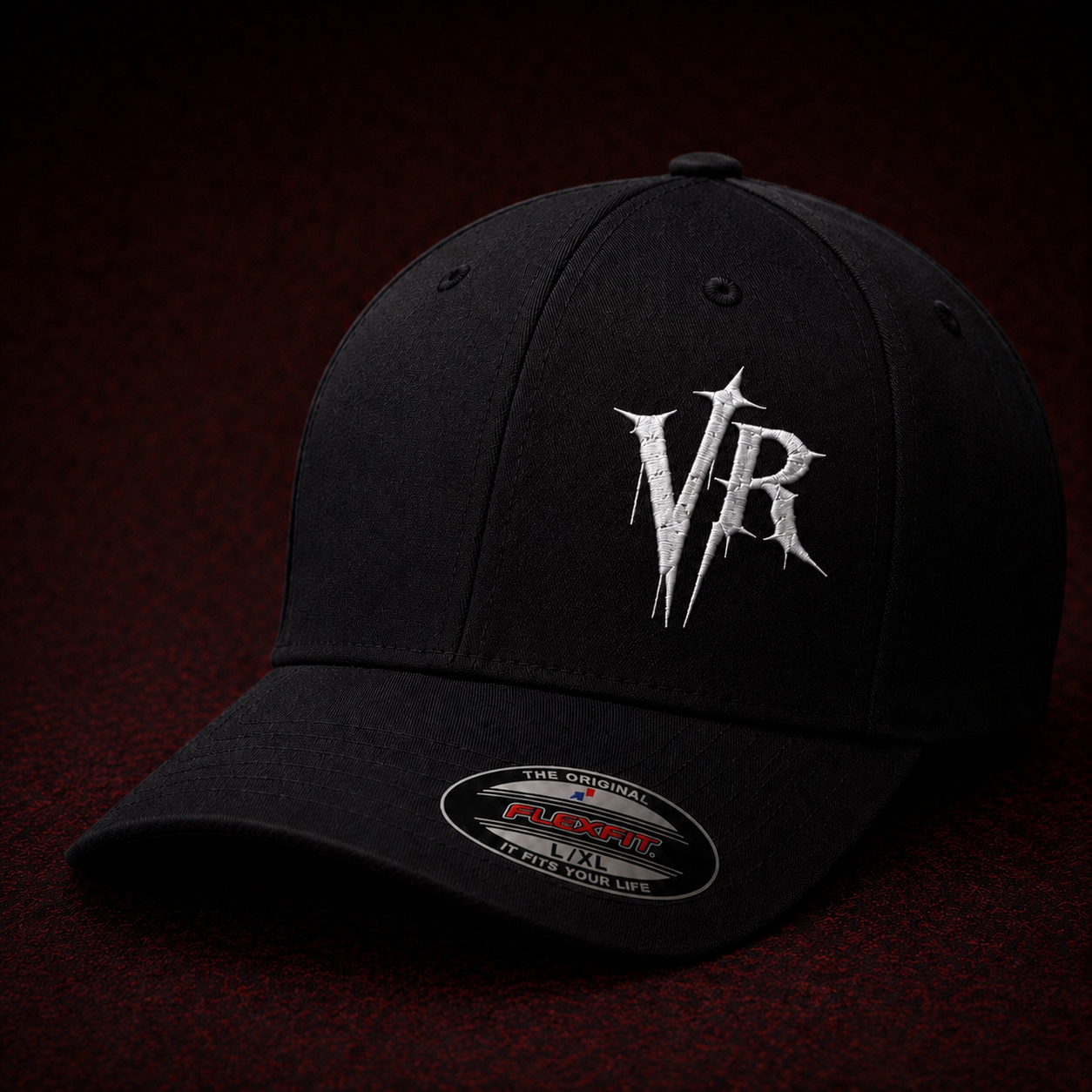 Velvet Rebellion VR FlexFit Cap ( Black/White)